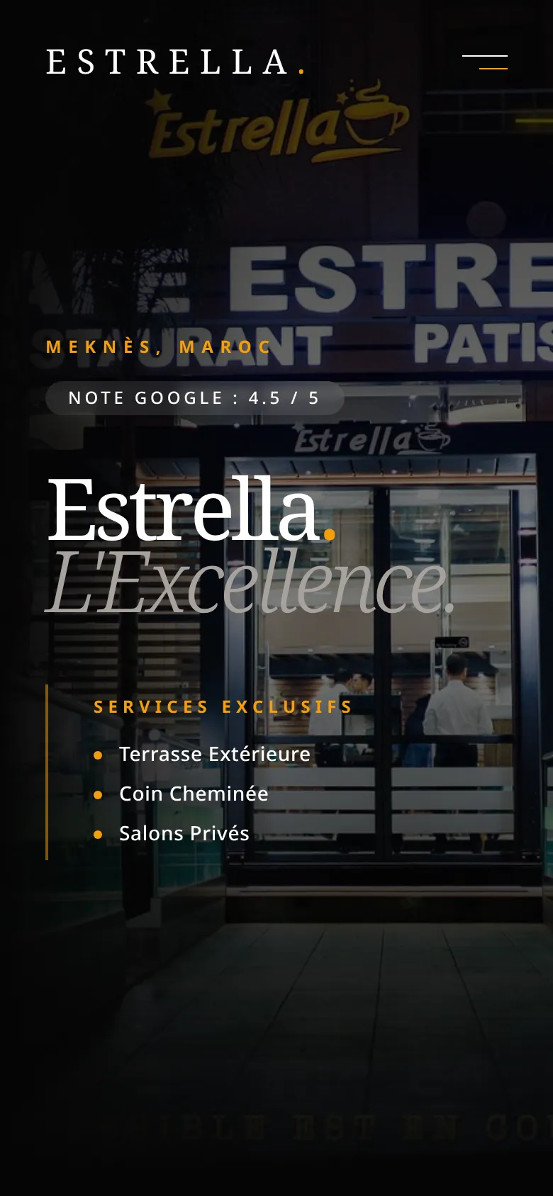 Estrella Restaurant on mobile